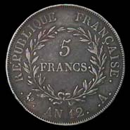 5 francs Bonaparte An12